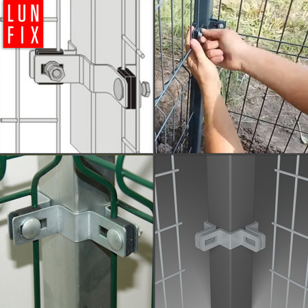 Eckschelle für 40x60 mm Pfosten Verzinkt