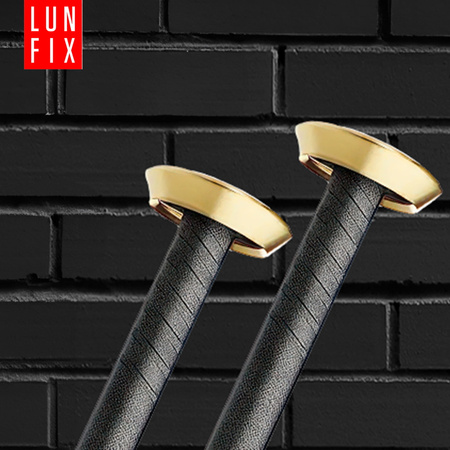 Bildernägel schwarz mit goldfarbenem Dekokopf  2x40 Betonnägel 100 Stück