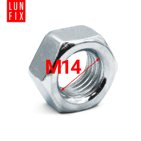 Sechskantmutter M14 - 5 Kg (ca.222 Stk.) Festigkeit 8 Verzinkter Stahl, Regelgewinde DIN 934
