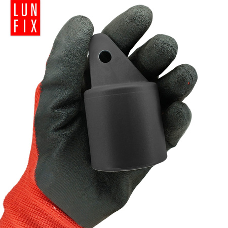 Strebenkappe zur Befestigung Graphit für 42 mm Pfosten