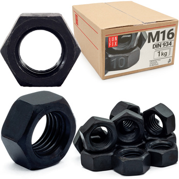 Hochfeste Sechskantmutter M16 DIN 934 1kg (ca.32 Stk.) Festigkeit 10 Regelgewinde