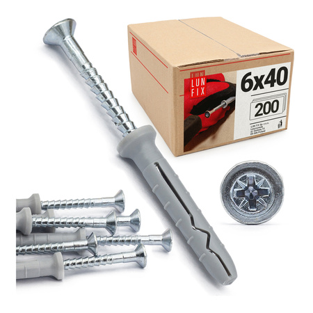 Schlagdübel 6x40 mm 200 Stük