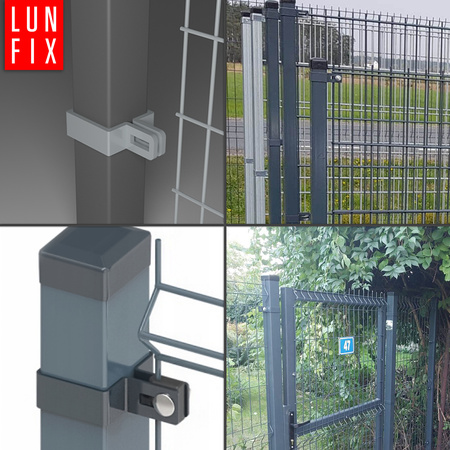 Endschelle Vierkant für 60x60 mm Pfosten Graphit