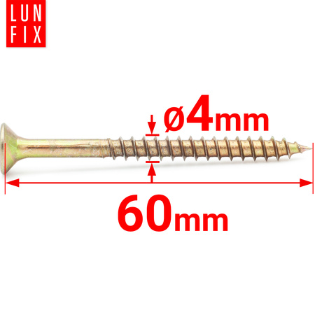 Universalschraube 4,0x60 mm 1kg 310stk Kreuzschlitz PZ2