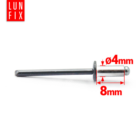 Aluminium Blindnieten DIN7337 4x8 mm 100 Stück RAL 7016 Anthrazitgrau