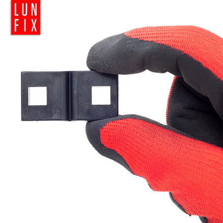 Kunststoffaufnahme Clips für Stabmattenzäune 5 mm 100 Stück