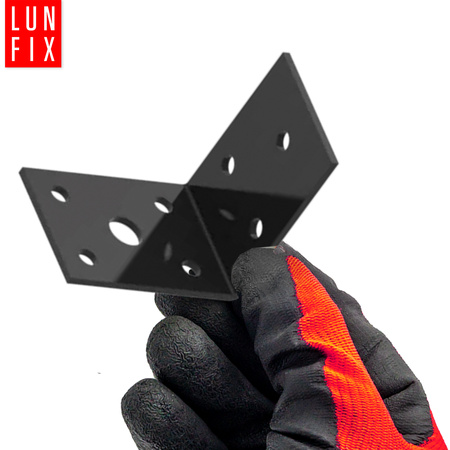 Breitwinkel Eckwinkel Shwarz 50x50x30x2 mm 10stk.