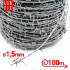 Stacheldraht Weidezaun 1,5mm doppelt Verdrillt 100m