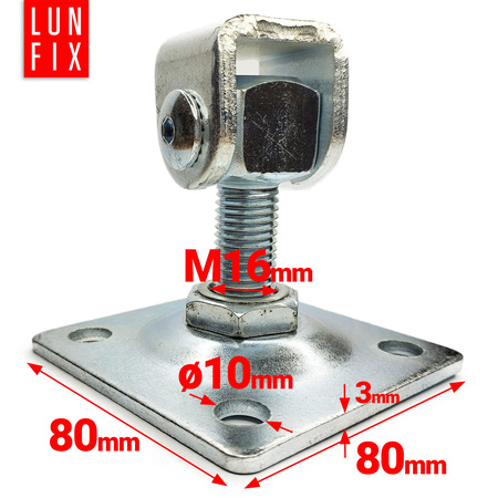 Torband Verzinkt 80x80x3 M16