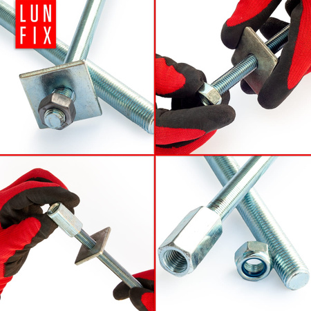 Gewindestange M10 x 1000 mm, 10 Stück | Festigkeitsklasse 4.8 | DIN 975