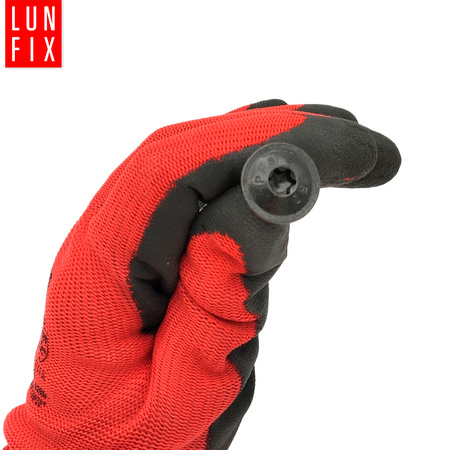 Montage Satz: Schwarz Eckverbinder T 9 x 9 cm + Schrauben