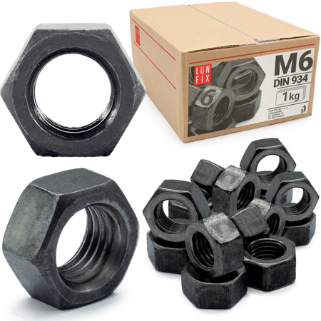 Sechskantmutter M6 - 1 Kg (ca.460 Stk.) Festigkeit 6 Regelgewinde DIN 934