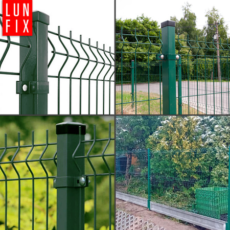 Mittelschelle Vierkant für 40x60 mm Pfosten Grün