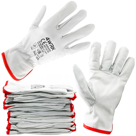 Arbeitshandschuhe aus Ziegenleder Größe 10 XL 12stk.