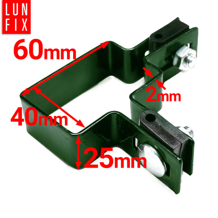 Eckschelle für 40x60 mm Pfosten Grün