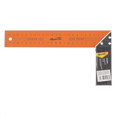 Kątownik stolarski 250 mm budowlany metalowy z podziałką