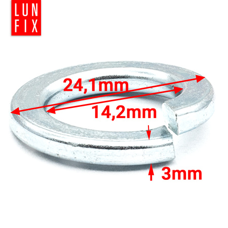 Federringe M14 DIN 127 10 stk.