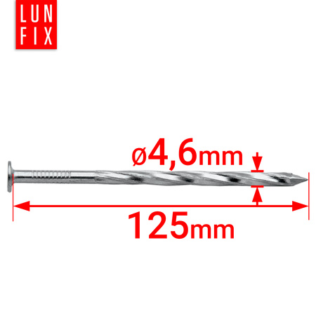 Drallschaft 4,6x125 1kg verzinkter