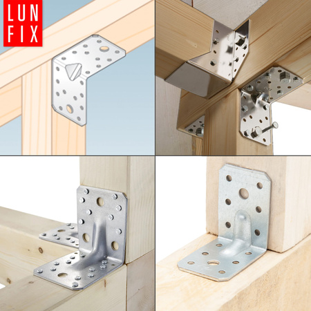 Winkelverbinder Lochplattenwinkel 90x90x65x2