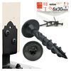 Pfostenschrauben Shwarz 6 x 30mm 6 Stück T40