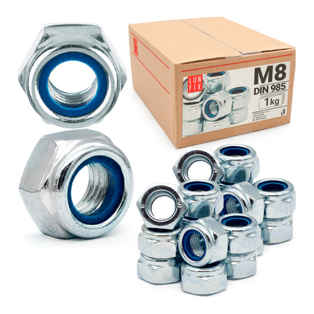 Sicherungsmuttern M8 - 1 kg (ca.220 Stk.) DIN 985