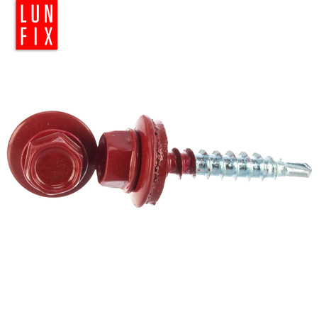 Trapezblechschrauben 4,8 x 55 mm 250 Stück Rot RAL 3011