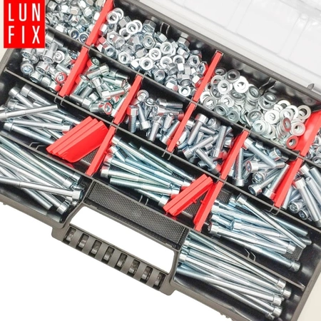 450 stück Sortiment Satz Zylinderkopfschrauben Muttern Unterlegscheiben M6