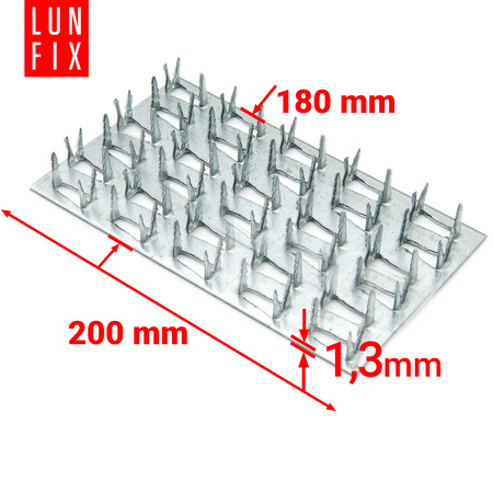 Nagelplatte 180x200x1,3mm Flachverbinder 1 Stk