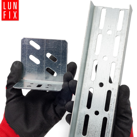 10 x Türrahmenwinkel 80x55x90mm UA100 Verzinkt