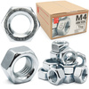 Sechskantmutter M4 - 1 Kg (ca.1470 Stk.) Festigkeit 6 Verzinkter Stahl Regelgewinde DIN 934