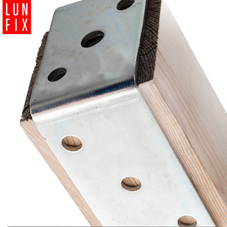 U-Pfostenträger Aufschraubbar 100x120x60x4 mm