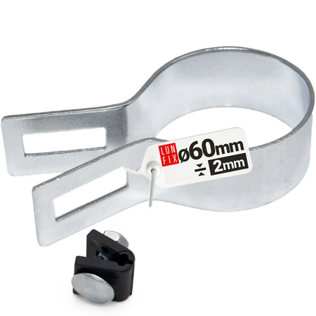 Endschelle Rund für 60 mm Pfosten Verzinkt