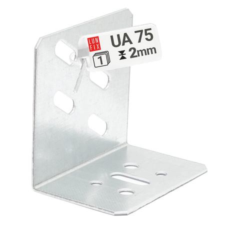 Türrahmenwinkel 80x55x65mm UA75 Verzinkt