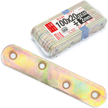Möbel Flachverbinder 100x20x2mm 20er Set