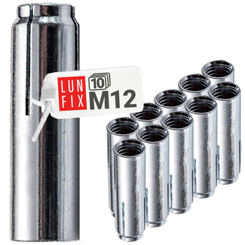 Einschlaganker M12 Spreizdübel Stahl 10stk.