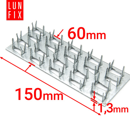 Nagelplatte 150x60x1,3mm Flachverbinder 1 Stk