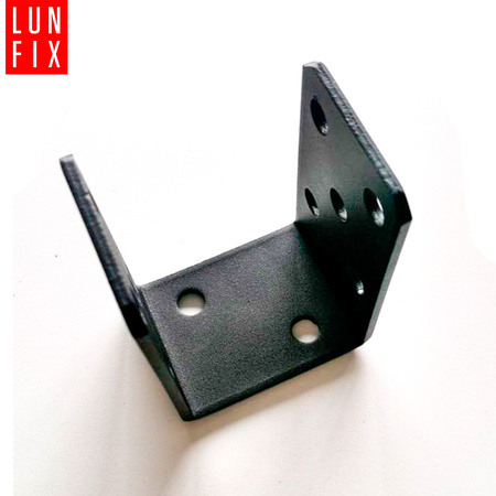 U-Pfostenträger Aufschraubbar Shwarz 70x120 mm