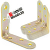 Möbelbauwinkel Gelb Verzinkt 60x60x20x2 mm 50 Stück