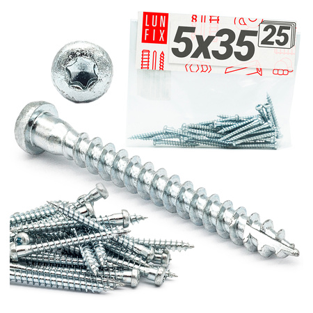 Winkelbeschlagschraube 5x35 mm TX20 25 St.