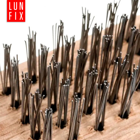 Szczotka druciana drewniana ręczna 5 rzędów 27cm