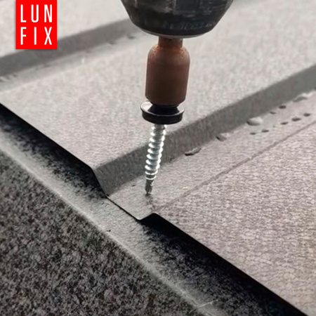 Trapezblechschrauben 4,8 x 25 mm 250 Stück Weiß RAL 9010