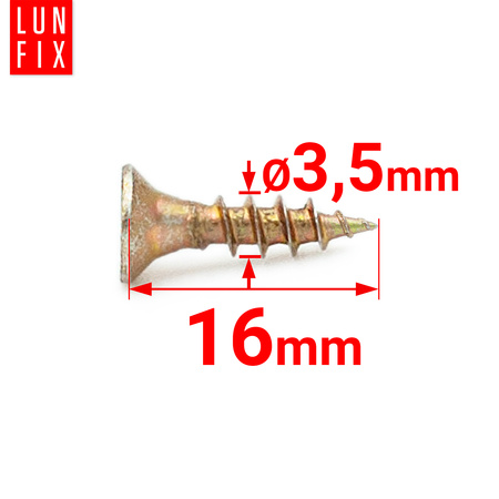 Universalschraube 3,5x16 mm 2000 Stück Kreuzschlitz PZ2