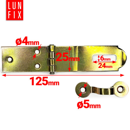 Sicherheits Überfalle 125x25x1,5mm