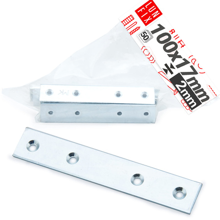Möbel Flachverbinder 100x17x2mm 50er Set