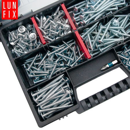 290 stück Sortiment Satz Selbstschneidende Schrauben inkl. bit PH2