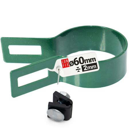 Endschelle Rund für 60 mm Pfosten Grün