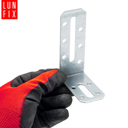 Justierbare Winkelverbinder 80x55x30x2 mm 10 Stück