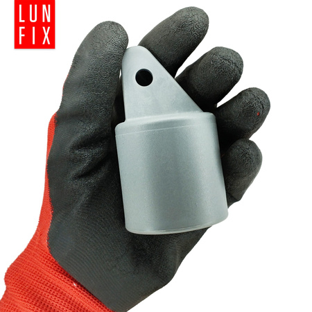 Strebenkappe zur Befestigung Grau für 42 mm Pfosten