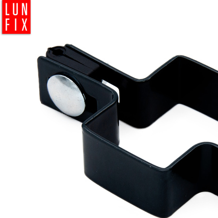 Mittelschelle Vierkant für 40x60 mm Pfosten Shwarz