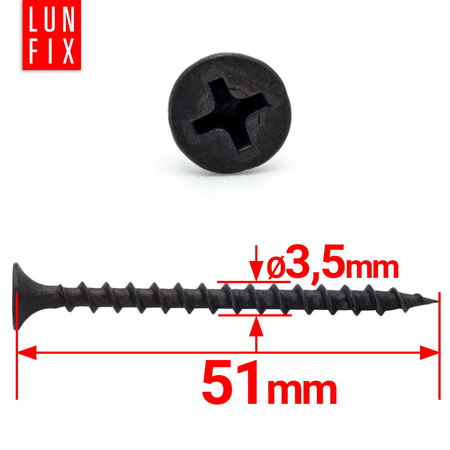 Schnellbauschrauben 3,5 x 51 mm 500 Stück